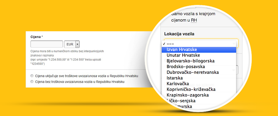 Novosti – vozila izvan Hrvatske!