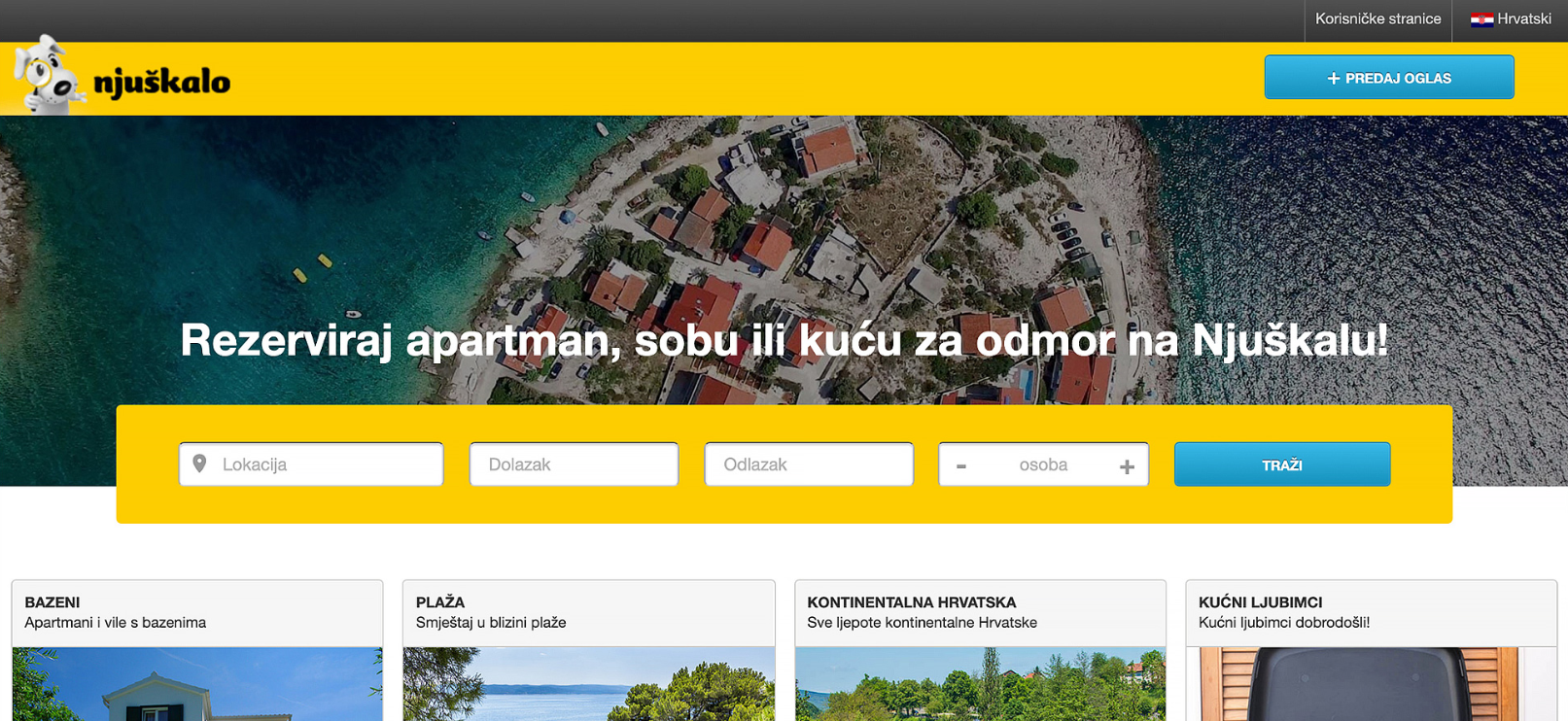 Najveći izbor smještaja na najpoželjnijim destinacijama!